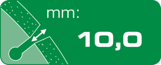 Segmenthöhe bei segmentierten Diamanttrennscheiben
