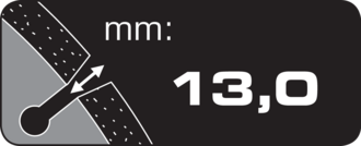 Segmenthöhe bei segmentierten Diamanttrennscheiben