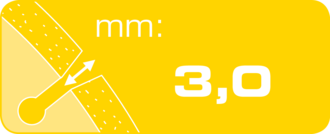 Segmenthöhe bei segmentierten Diamanttrennscheiben