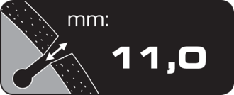 Segmenthöhe bei segmentierten Diamanttrennscheiben