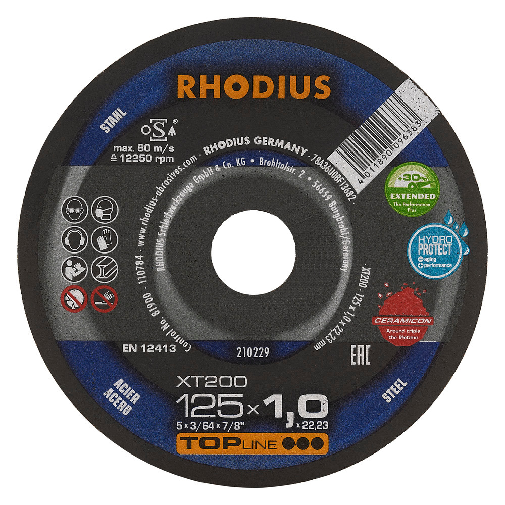 RHODIUS Extradünne Trennscheiben XT38115 x 1,0 x 22,23 mm 